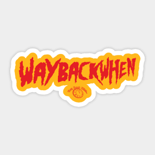 Way back running wild Sticker